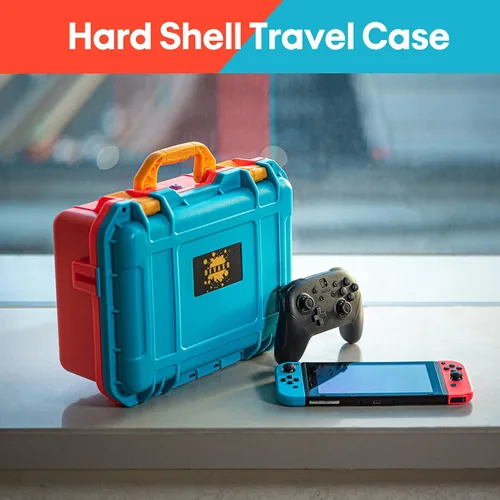 Vista 2 de DEVASO Carrying Case for Nintendo Switch Travel Case ,Professional Deluxe Waterproof Case Soft Lining Hard Case for Nintendo Switch OLED