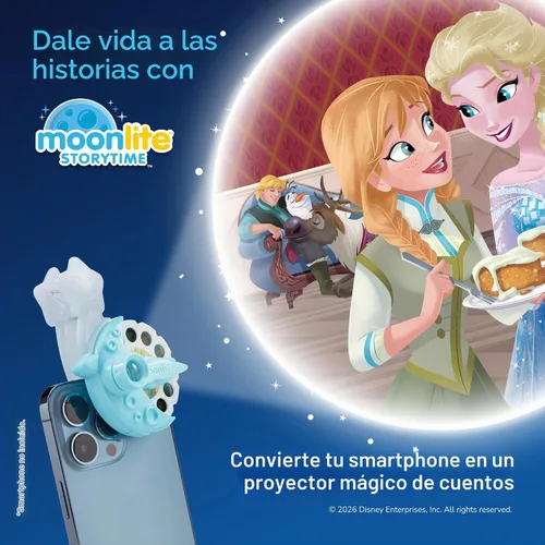 Vista 5 de Moonlite Disco de una sola historia en tiempo de cuentos, Frozen de Disney
