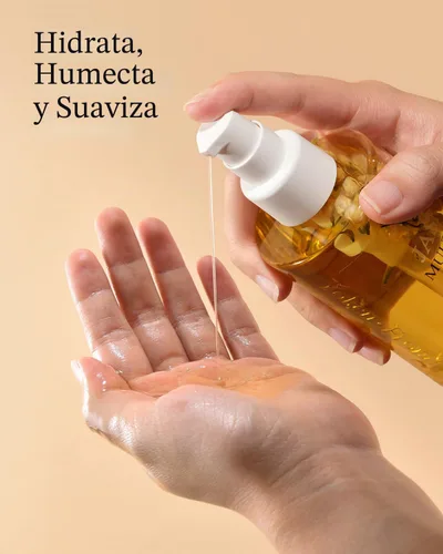 Vista 3 de Aceite corporal multiusos de jazmín orgánico para piel, cara, cabello y uñas, con pétalos seleccionados a mano, aceite esencial de jazmín y vitamina