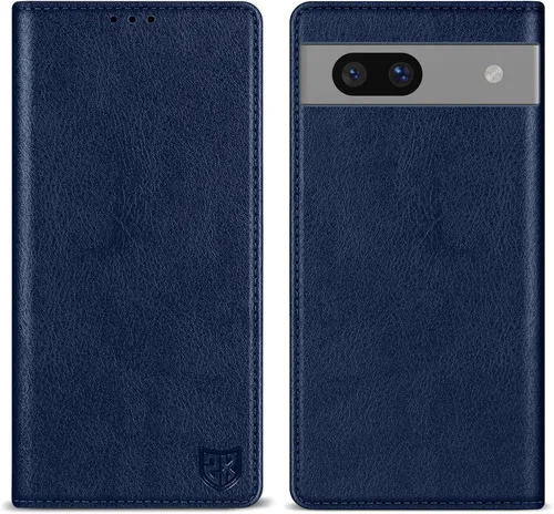 Vista 22 de ZZXX - Funda tipo cartera para Google Pixel 7, magnética fuerte de 6.3 Negro