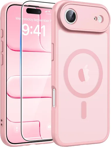 Vista 55 de FNTCASE - Funda para iPhone 16 Pro: magnética, mate, translúcida, de grado militar, protectora contra caídas, resistente, fina, duradera y a prueba