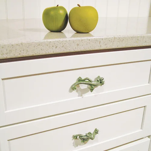 Vista 2 de Hickory Hardware PA1521-VG - Tirador de gabinete Rainforest de 3 pulgadas, color verde gris
