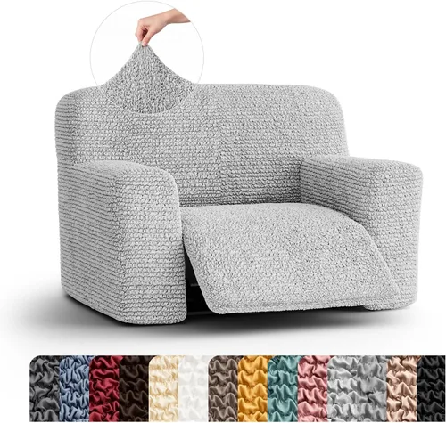 Vista 34 de PAULATO BY GA.I.CO. Funda para sillón reclinable, funda de ajuste suave, protector elástico de muebles reclinables de 1 pieza, tela hipoalergénica