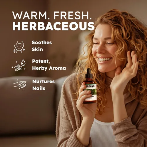 Vista 6 de Kukka - Aceite esencial de orégano para piel y naranja para juego de difusor, juego de aceites esenciales 100% naturales de grado aromaterapia, 2 x