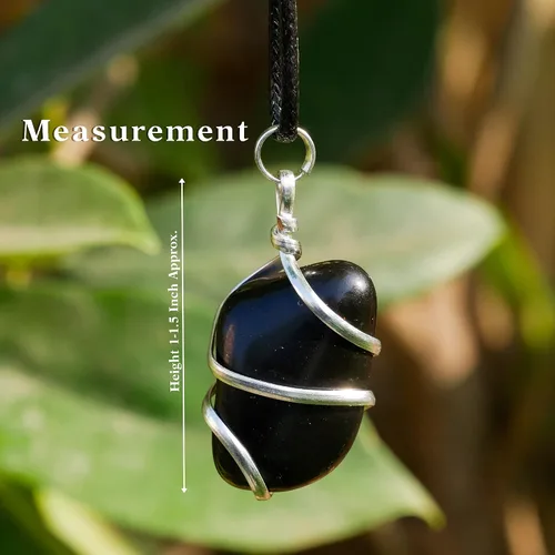 Vista 97 de PYOR Collar con colgante curativo de Reiki de cristal, gemas de buena suerte, prosperidad, riqueza, piedras preciosas naturales, collares de buena
