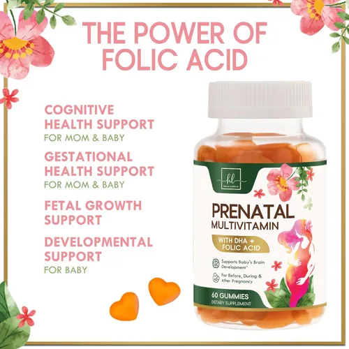 Vista 6 de Vitaminas prenatales para mujeres – Multivitamínico completo para el embarazo – Ácido fólico, Omega 3 DHA, colina, vitamina D – Apoyo esencial
