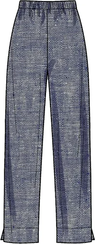 Vista 8 de Kit de patrón de costura para mujer, camiseta de punto y pantalones sin botones, código 9269