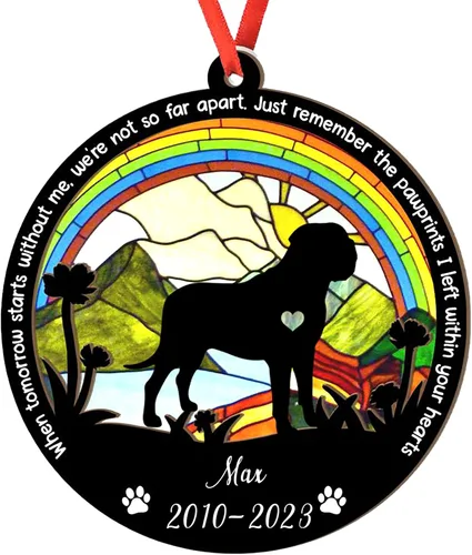 Vista 54 de Adorno personalizado para atrapasoles de sabueso afgano, adorno de Navidad de sabueso afgano, regalo para perro amante, sabueso afgano conmemorativo