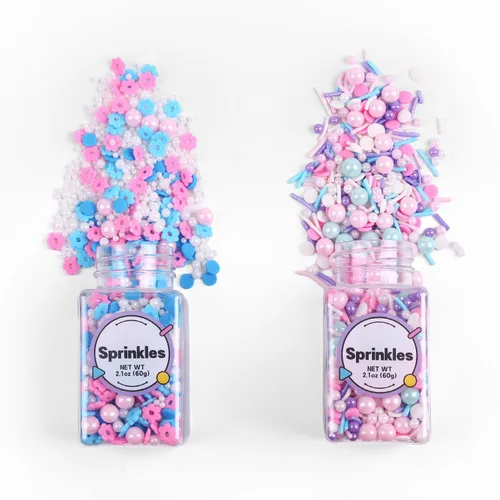 Vista 25 de Chispas comestibles de Navidad para hornear, chispas de Navidad, chispas de nonpareils, chispas rojas y verdes para galletas, magdalenas, fresas