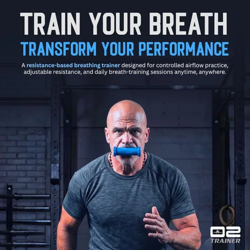 Vista 2 de O2Trainer Breathing Muscle Training Device Lung Power & Endurance Tool for Athletes, Singers & High-Altitude Performance Diaphragmatic