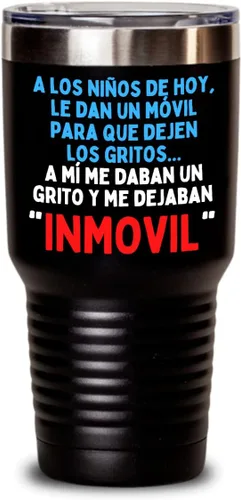 Vista 2 de Vaso chistoso para padres, regalo "Recuerdos de mí infancia" vasos Día de la madre, taza de café para hombre o mujer 110z