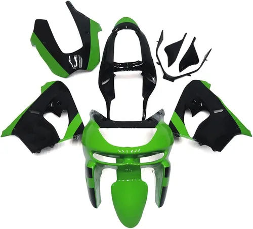 Vista 4 de Carenados completos de plástico ABS para motocicleta Kawasaki ZX-9R 2002 2003 02 03 ZX9R Ninja Bodywork negro brillante kits de cuerpo