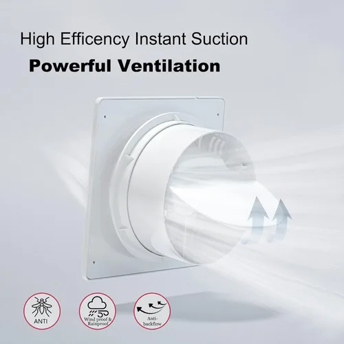 Vista 5 de Ventilador solar para gallinero con batería, ventiladores de escape alimentados por panel solar de 25 W con cable de interruptor de Batería 8000mA