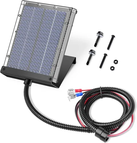 Vista 10 de Panel solar para comedero de ciervos, panel solar de 6 V, alimentador de caza al aire libre, impermeable, cargador de batería de energía solar de 6