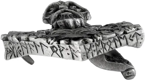 Vista 2 de Pewter Norse God Thors Hammer Mjolnir - Hebilla de cinturón, plateado