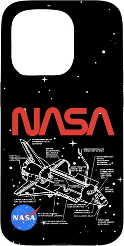 Vista 14 de NASA Carcasa con logotipo de Space Shuttle Schematic para iPhone 17