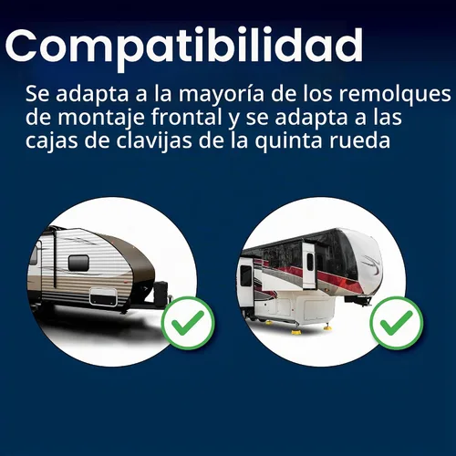 Vista 5 de Camco Camper/RV AccuLevel - Cuenta con nivelación de caravana delantera a trasera y de lado a lado, fácil de instalar (25563)
