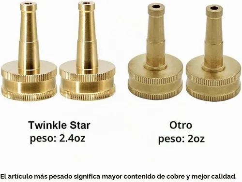 Vista 4 de Twinkle Star Boquilla de chorro barredora de latón, paquete de 2 Boquilla Jet 2 Pack