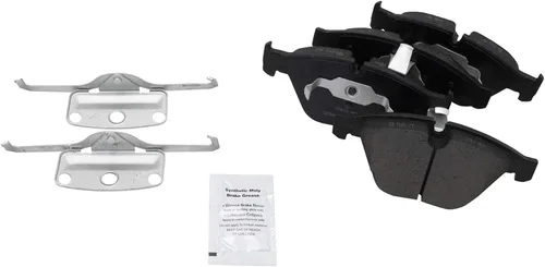 Vista 9 de TRQ Kit de pastillas de freno delanteras y traseras y rotor, kit químico de freno, pastillas de freno de cerámica compatible con BMW 525xi 2007 2010