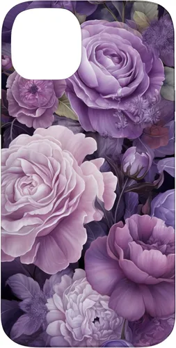 Vista 15 de Elegant Blush Pink And Purple Vintage Floral Rose And Peony Case for iPhone 16
