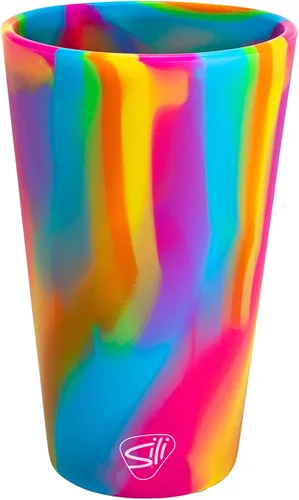 Vista 12 de Silipint Vaso de pinta de silicona de 16 oz – Vaso de silicona reutilizable irrompible sin BPA – Flexible apto para lavavajillas, microondas