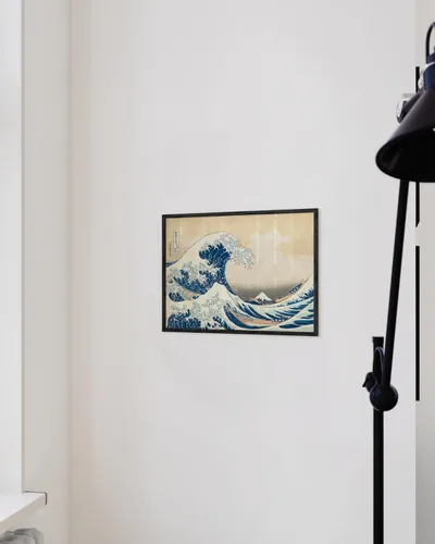 Vista 5 de HAUS AND HUES The Great Wave Print - Póster clásico de ondas Kanagawa, arte oceánico japonés, decoración de pared Hokusai, póster costero para Gran
