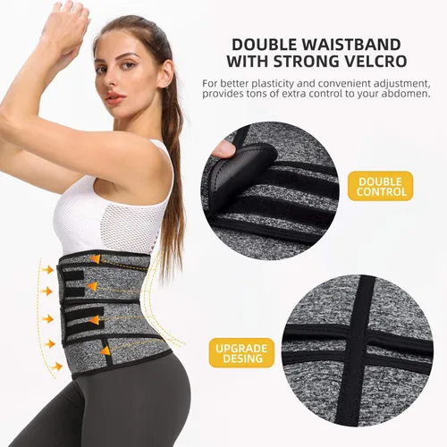 Vista 3 de Entrenador de cintura para mujer, cintura para bajar de peso, cintura deportiva de neopreno, banda delgada para el vientre, corsés
