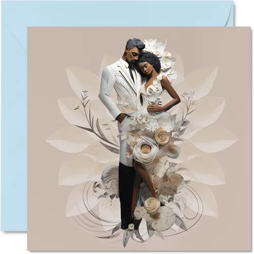 Vista 16 de Stuff4 Tarjetas de boda para parejas – Mejor día – Felicitaciones feliz regalos de compromiso, felicitaciones bien hechas, tarjetas de felicitación