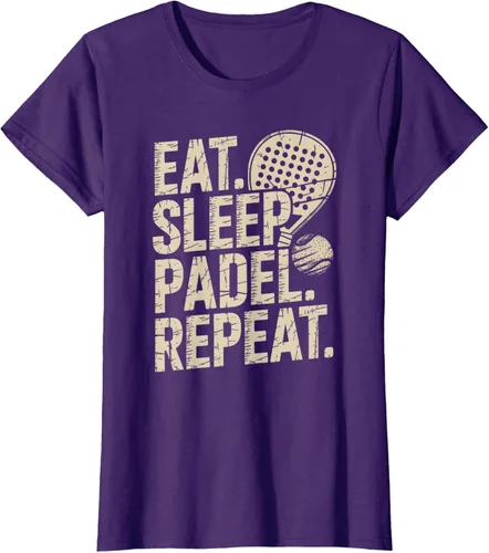 Vista 8 de Camiseta Eat Sleep Padel Repeat Padel Jugador de Tenis