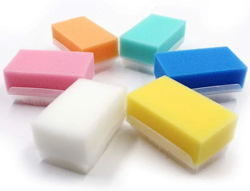 Vista 2 de Cepillo sensorial reutilizable, cepillo quirúrgico, cepillo de uñas, depurador de baño para bebés. (6 piezas)
