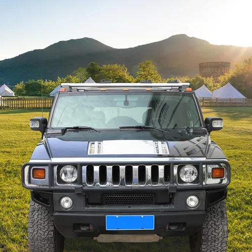 Vista 7 de PIUGILH Cubierta de esquina de bisel de parachoques delantero compatible con Hummer H2 SUV SUT 2003-2009, biseles de esquina de parachoques
