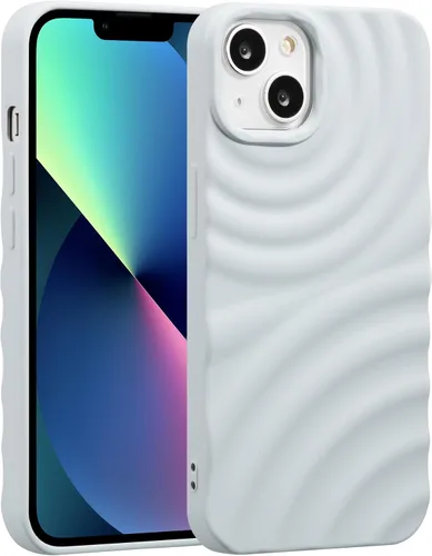Vista 12 de ZCDAYE Funda diseñada para iPhone 11, bonita funda para teléfono con patrón de desgarrador de agua, tacto sedoso, brillante, elegante, para mujeres
