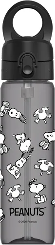 Vista 17 de RhinoShield AquaStand - Botella magnética de 27 onzas, botella de agua de Tritan con tapa con popote, botella deportiva con mango compatible