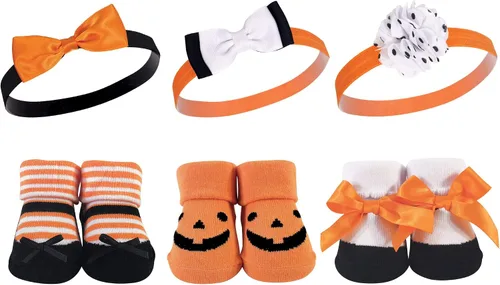 Vista 25 de Hudson Baby Conjunto de regalo de diadema y calcetines para niña