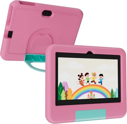Vista 8 de Tableta Android de 7 pulgadas con funda, 4 GB de RAM 32 GB ROM 1 TB Expand, procesador de cuatro núcleos Tablet PC, pantalla IPS de 1024 x 600