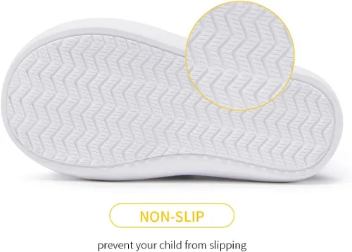 Vista 5 de BMCiTYBM Zapatos de bebé para niño y niña, zapatillas infantiles antideslizantes para primeros pasos, 6, 9, 12, 18, 24 meses