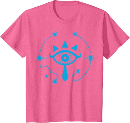 Vista 10 de Zelda Breath of The Wild Sheikah Eye Logo Camiseta Negro