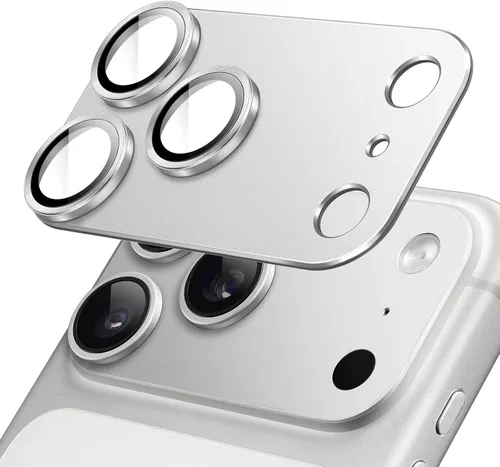 Vista 14 de JETech Protector de lente de cámara para iPhone 17 de 6.3 pulgadas, cobertura completa, cubierta de anillo de vidrio templado 9H, placa de metal