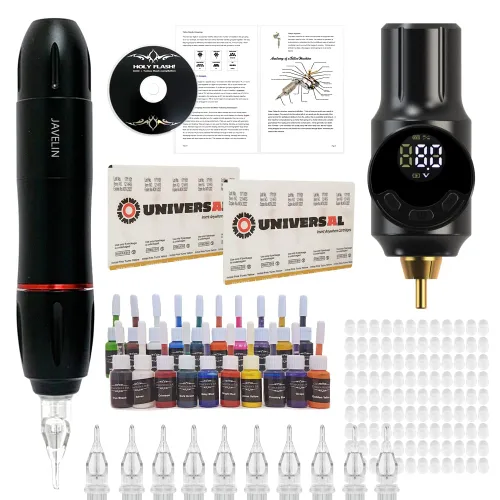 Vista 7 de Javelin - Kit de bolígrafos de tatuaje (X Kit + Radiant 7 colores)
