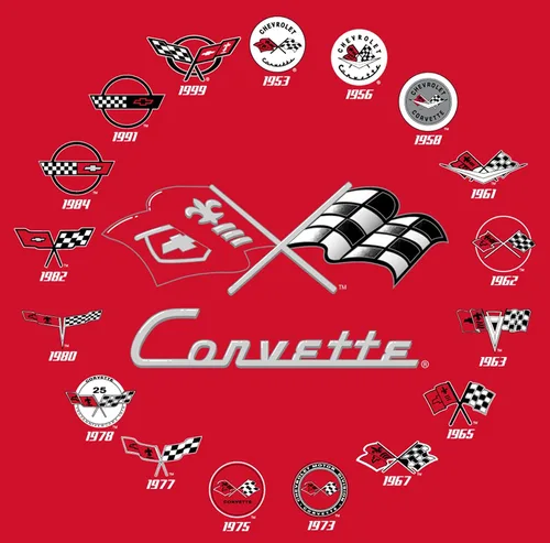Vista 5 de JH Design - Camisetas de manga corta para hombre Chevy Corvette con cuello redondo