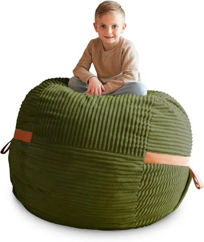 Vista 27 de Big Joe Fuf Silla Puf de Espuma de 5 Pies de Tamaño Extra Grande con Funda Extraíble para Niños, Adolescentes, Adultos, Onyx Lenox, Poliéster Tejido