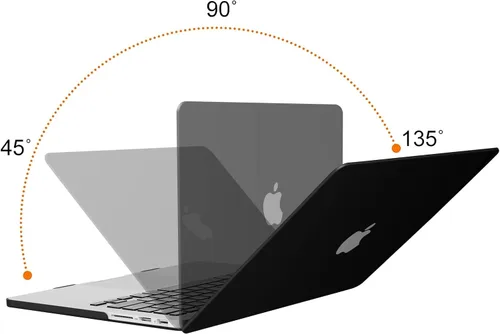Vista 4 de Funda rígida de plástico Mosiso, con tapa para teclado, protección para pantalla. Solo para MacBook Pro 13 pulgadas con visualización de retina sin