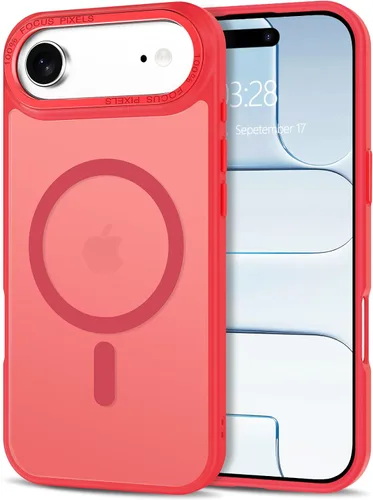 Vista 174 de Anuck - Funda magnética para iPhone 11 compatible con MagSafe, carcasa trasera mate translúcida dura, borde de TPU, delgada, resistente a impactos