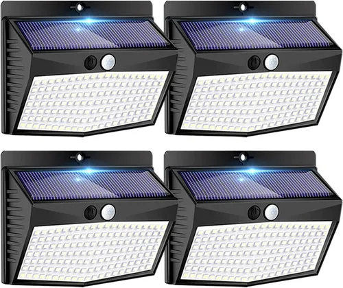 Vista 14 de Peasur 1 paquete de luces solares con sensor de movimiento para exteriores
