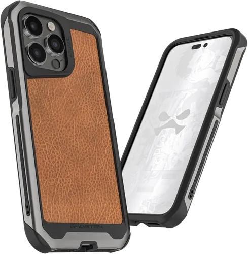 Vista 57 de Ghostek Atomic - Funda delgada para Galaxy Z Flip 4, parte trasera de aramida con parachoques de aluminio rojo, funda protectora de doble capa a