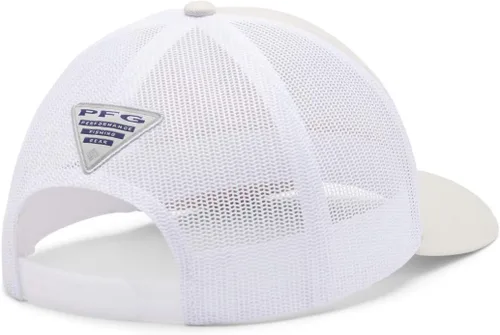 Vista 19 de Columbia Gorra de bola de malla Bandera antigua de malva/blanco/pescado