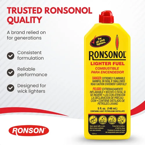 Vista 7 de Ronson - Combustible para encendedores Ronsonol de 5 onzas