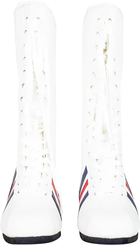 Vista 7 de Rocky Boxing - Botas de disfraz blancas para cosplay
