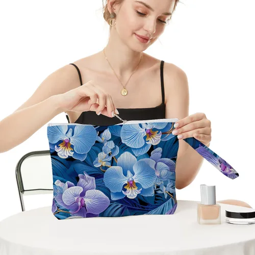 Vista 3 de Fokongna Bolsa húmeda de hojas de palma Bolsa de viaje en seco y húmedo Bolsa de playa Bolsa de pañales Bolsa húmeda para traje de baño Bolsa