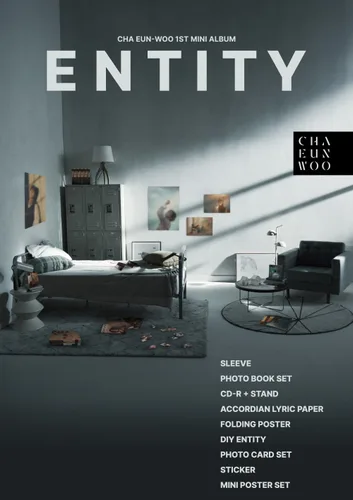 Vista 2 de Dreamus CHA EUN WOO ASTRO - ENTITY 1er mini álbum+tienda de regalo (2 vers. SET), L200002883